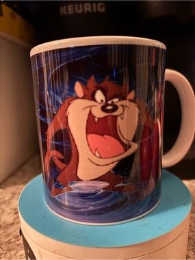 Hand Crafted Brown Tazmanian Devil Cartoon Coffee Mug
